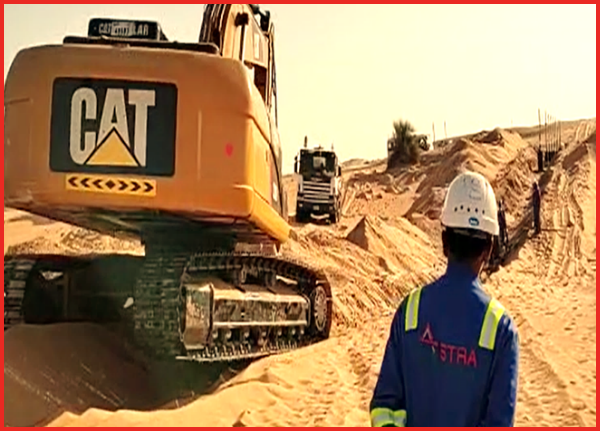 Various Civil Works at Dubai Petroleum. Location –  GCS , Margham Gas Field & LNG Terminal. Dubai